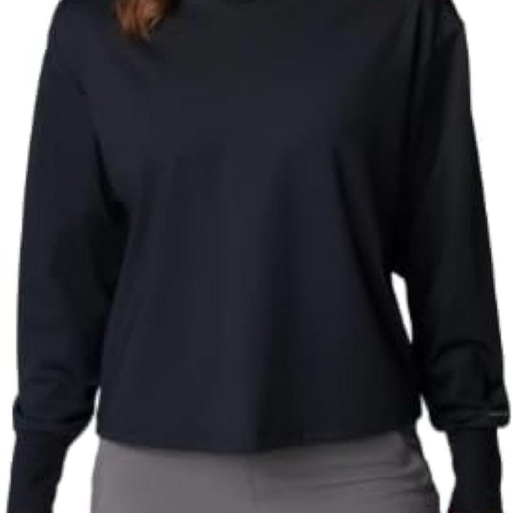 NWT Columbia Women's Uphill Edge Turtleneck Top (US,Alpha Medium Regular BLACK